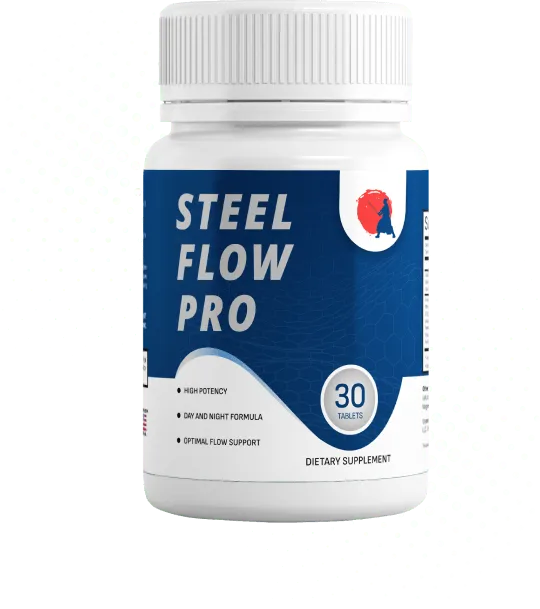 Steel Flow Pro Prostate Support Supplement Bottle